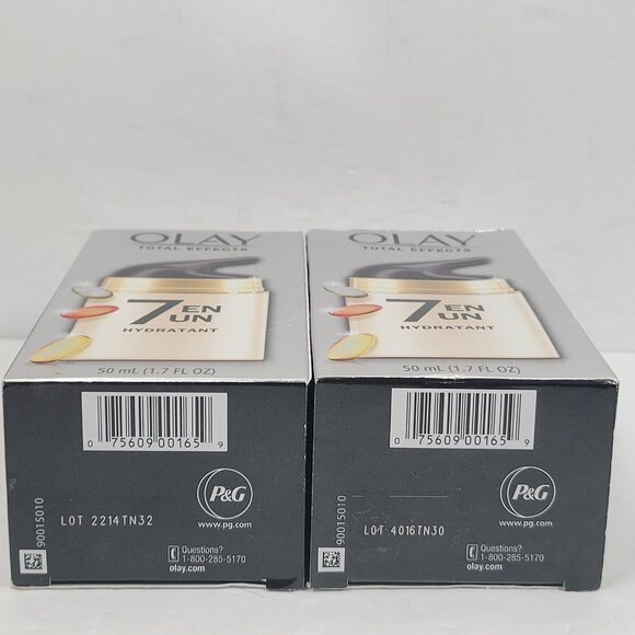 Olay Total Effects 7 In One Moisturizer 50ml Hydratant Cream Set of 2 NIB - Picture 5 of 5